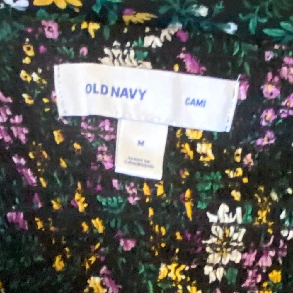 Old Navy Cami Floral Ruffle Sleeveless Sundress Size Medium - Picture 4 of 8
